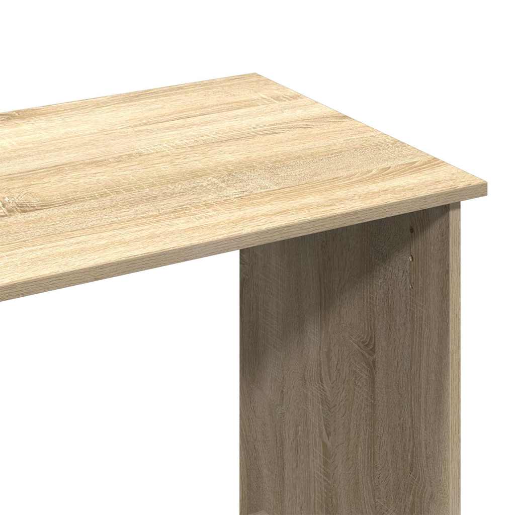 Bureau 80x40x75 cm bewerkt hout sonoma eikenkleurig is nu te koop bij PeponiXL, paradijselijk wonen!