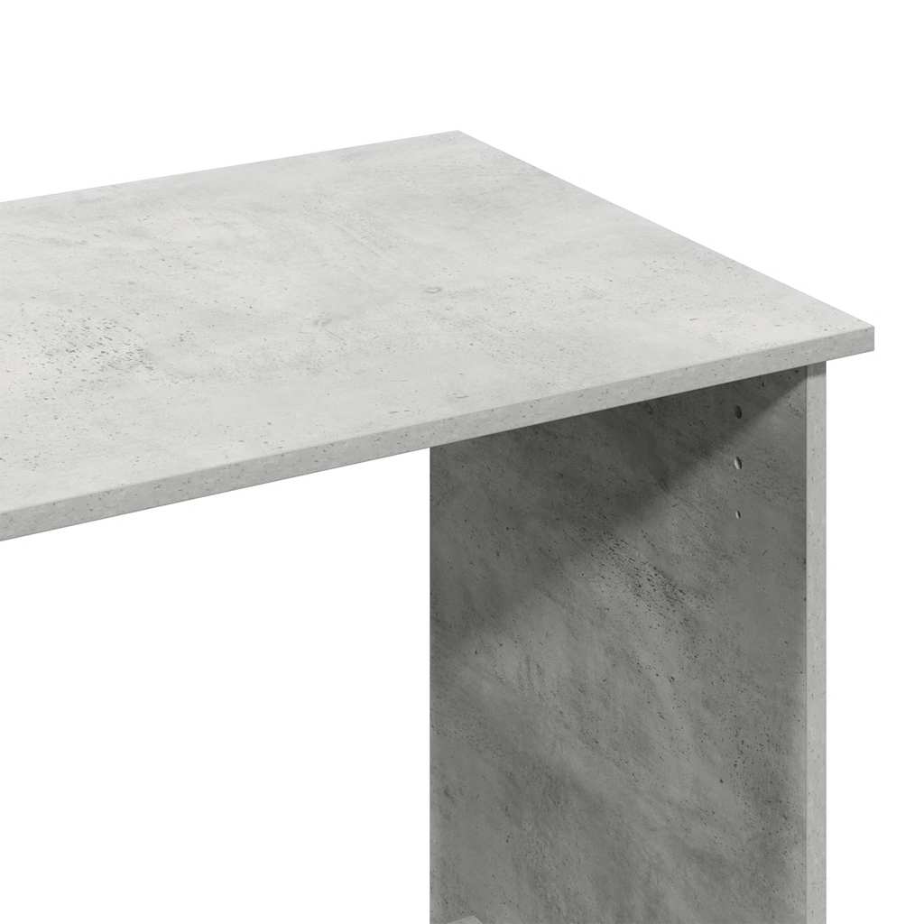 Bureau 80x40x75 cm bewerkt hout betongrijs is nu te koop bij PeponiXL, paradijselijk wonen!