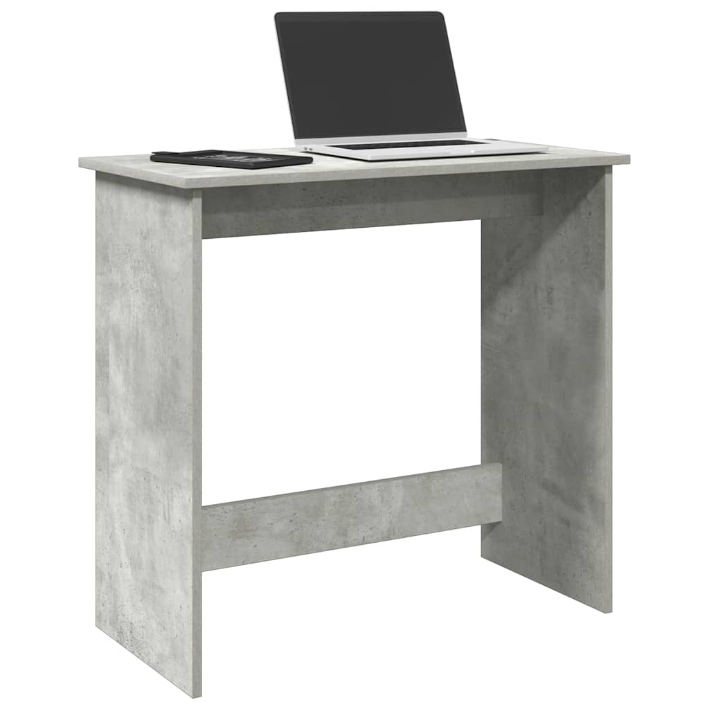 Bureau 80x40x75 cm bewerkt hout betongrijs is nu te koop bij PeponiXL, paradijselijk wonen!