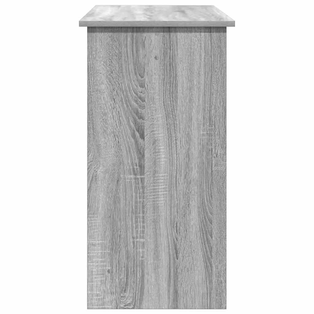 Bureau 80x40x75 cm bewerkt hout grijs sonoma eikenkleurig is nu te koop bij PeponiXL, paradijselijk wonen!