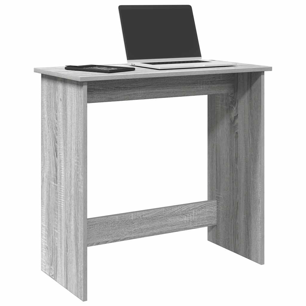 Bureau 80x40x75 cm bewerkt hout grijs sonoma eikenkleurig is nu te koop bij PeponiXL, paradijselijk wonen!