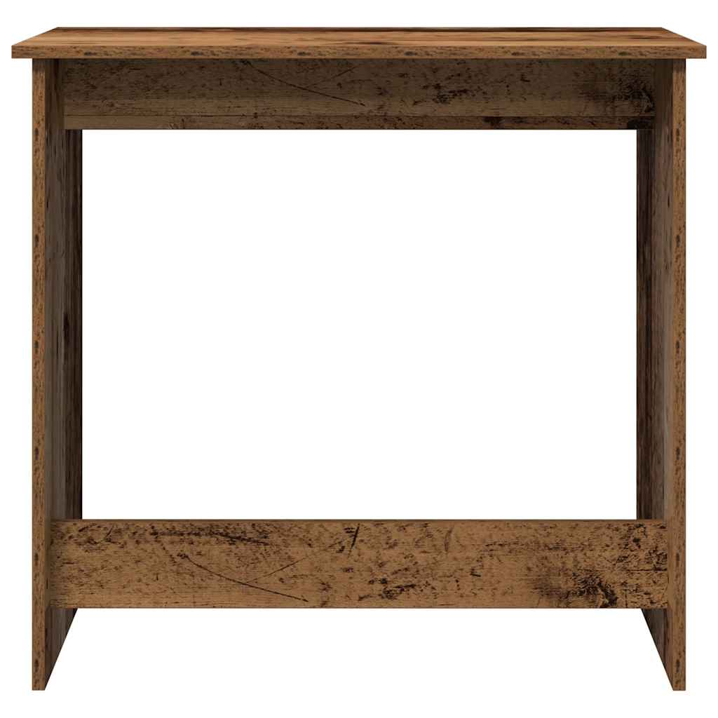 Bureau 80x40x75 cm bewerkt hout oud houtkleurig is nu te koop bij PeponiXL, paradijselijk wonen!