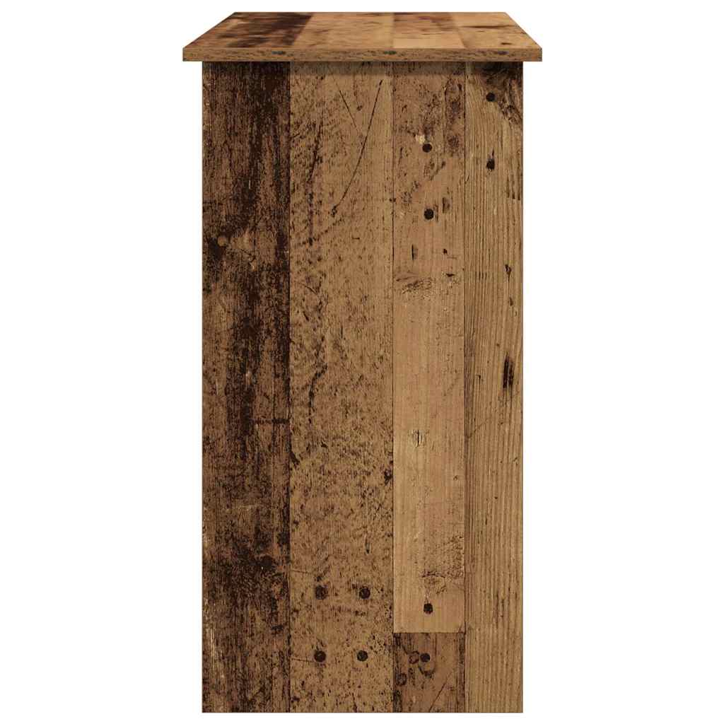 Bureau 80x40x75 cm bewerkt hout oud houtkleurig is nu te koop bij PeponiXL, paradijselijk wonen!