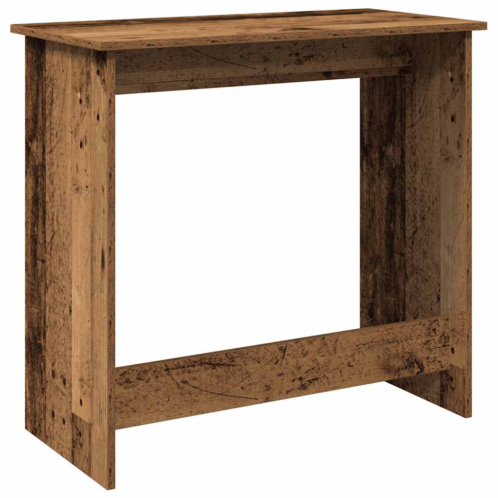 Bureau 80x40x75 cm bewerkt hout oud houtkleurig is nu te koop bij PeponiXL, paradijselijk wonen!
