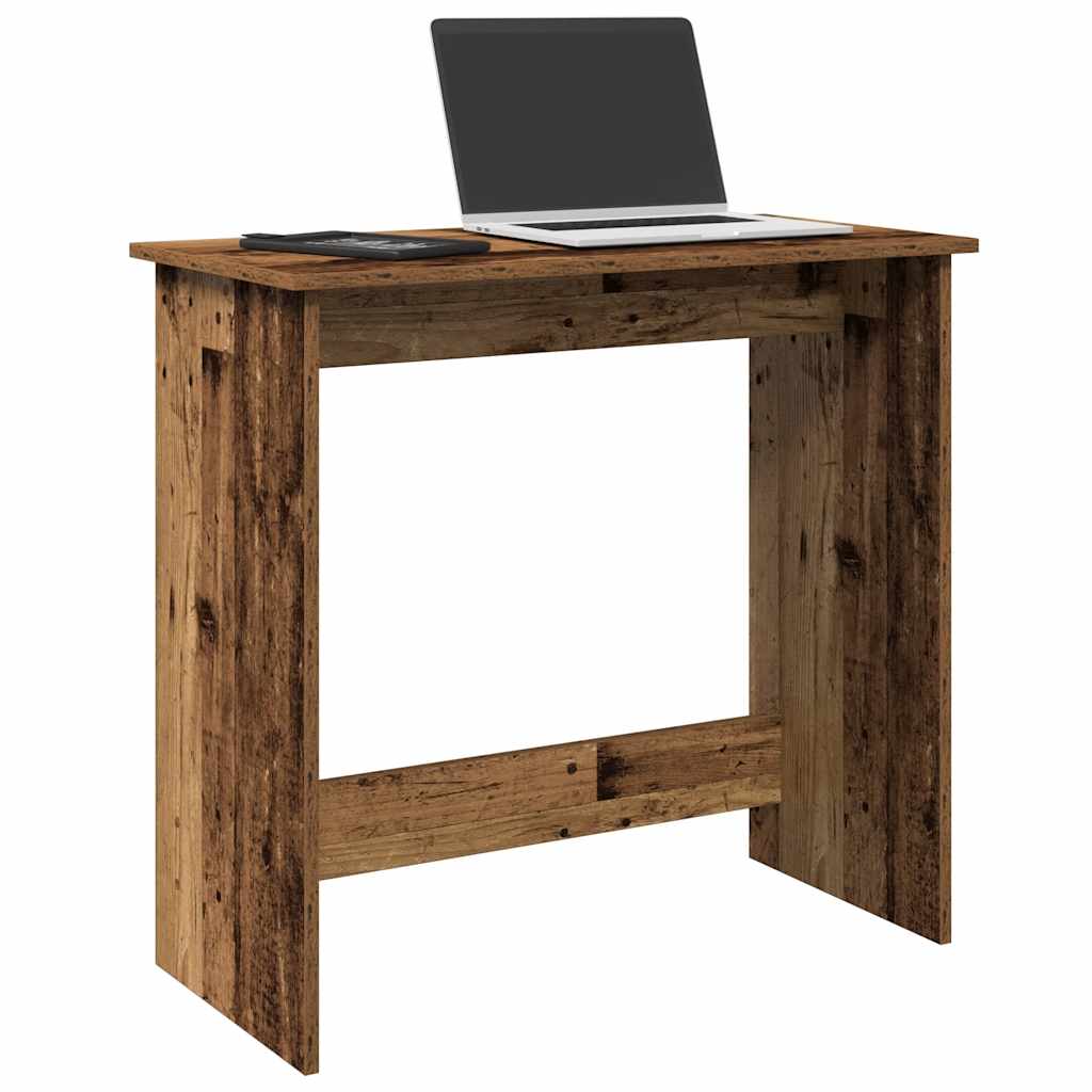 Bureau 80x40x75 cm bewerkt hout oud houtkleurig is nu te koop bij PeponiXL, paradijselijk wonen!