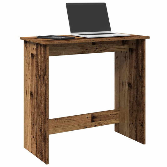 Bureau 80x40x75 cm bewerkt hout oud houtkleurig is nu te koop bij PeponiXL, paradijselijk wonen!