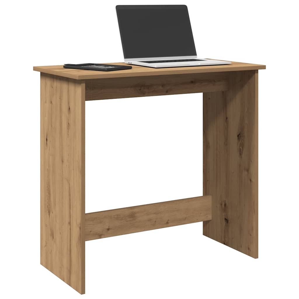 Bureau 80x40x75 cm bewerkt hout artisanaal eikenkleurig is nu te koop bij PeponiXL, paradijselijk wonen!