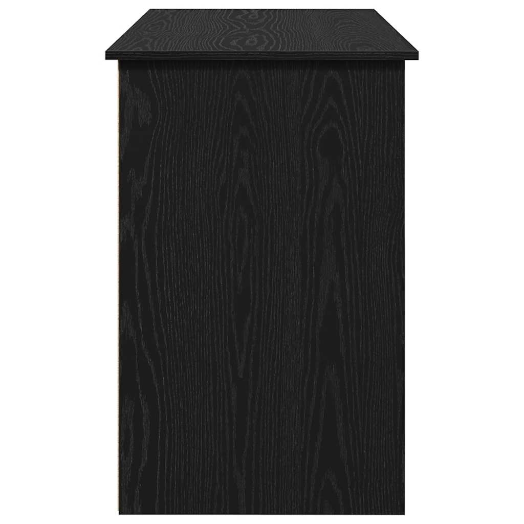 Bureau 102x50x75 cm bewerkt hout zwart is nu te koop bij PeponiXL, paradijselijk wonen!