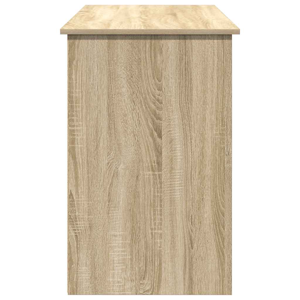 Bureau 102x50x75 cm bewerkt hout sonoma eikenkleurig is nu te koop bij PeponiXL, paradijselijk wonen!