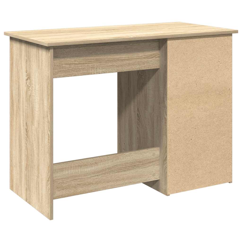 Bureau 102x50x75 cm bewerkt hout sonoma eikenkleurig is nu te koop bij PeponiXL, paradijselijk wonen!