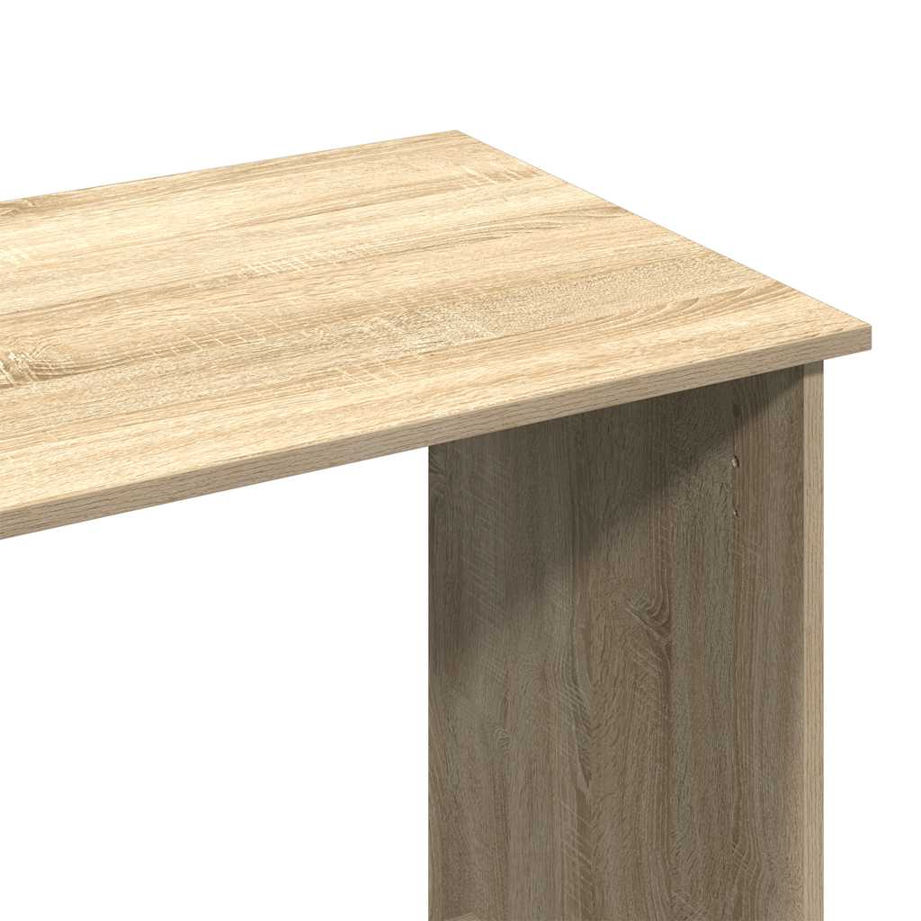 Bureau 102x50x75 cm bewerkt hout sonoma eikenkleurig is nu te koop bij PeponiXL, paradijselijk wonen!