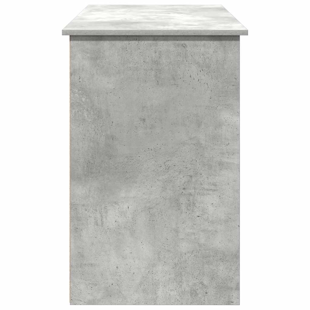 Bureau 102x50x75 cm bewerkt hout betongrijs is nu te koop bij PeponiXL, paradijselijk wonen!