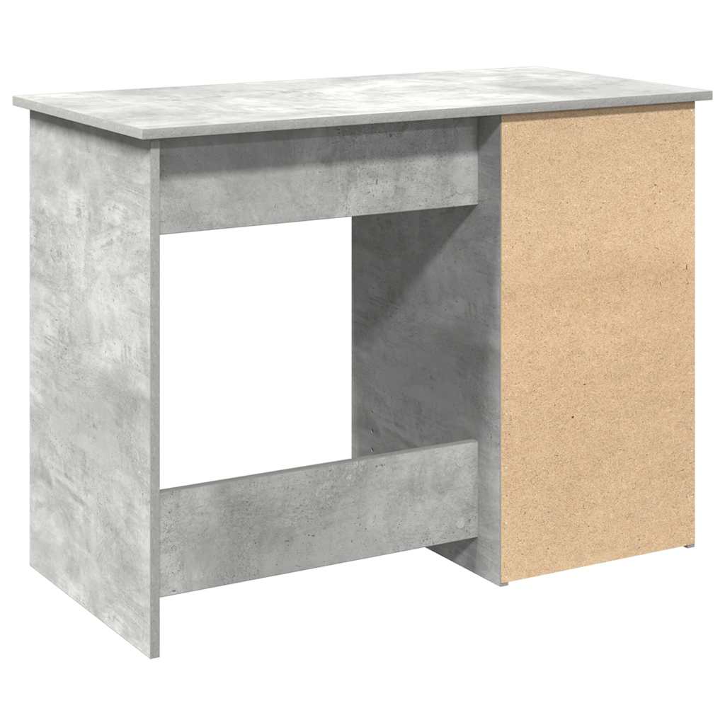 Bureau 102x50x75 cm bewerkt hout betongrijs is nu te koop bij PeponiXL, paradijselijk wonen!