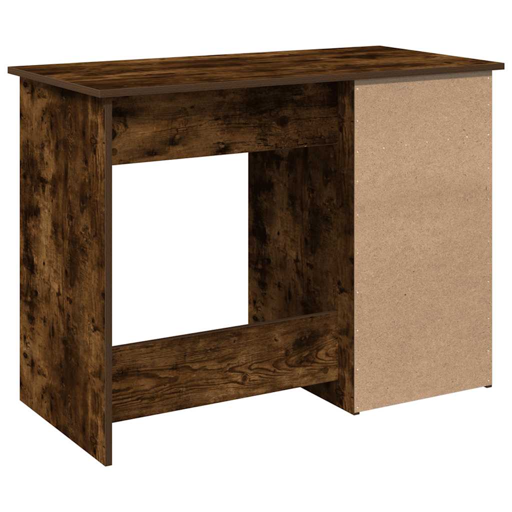 Bureau 102x50x75 cm bewerkt hout gerookt eikenkleurig is nu te koop bij PeponiXL, paradijselijk wonen!