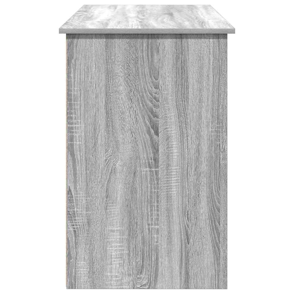 Bureau 102x50x75 cm bewerkt hout grijs sonoma eikenkleurig is nu te koop bij PeponiXL, paradijselijk wonen!