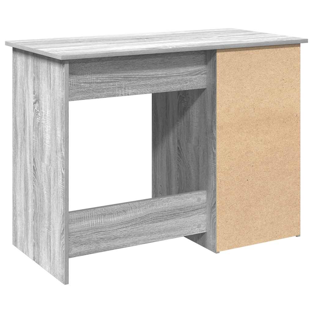 Bureau 102x50x75 cm bewerkt hout grijs sonoma eikenkleurig is nu te koop bij PeponiXL, paradijselijk wonen!
