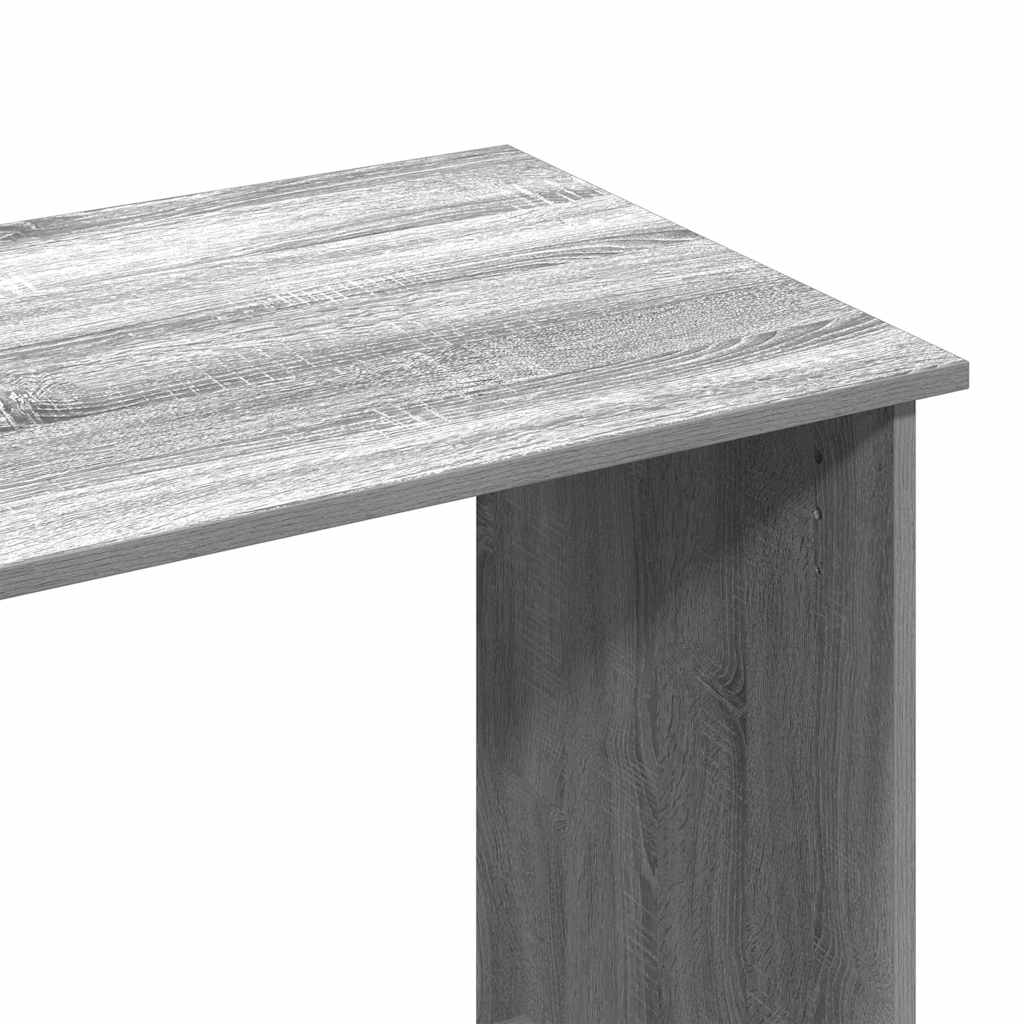 Bureau 102x50x75 cm bewerkt hout grijs sonoma eikenkleurig is nu te koop bij PeponiXL, paradijselijk wonen!