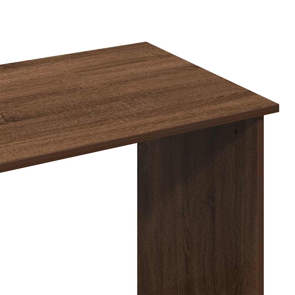 Bureau 102x50x75 cm bewerkt hout bruin eikenkleurig is nu te koop bij PeponiXL, paradijselijk wonen!