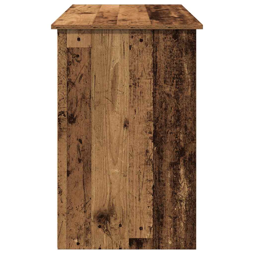 Bureau 102x50x75 cm bewerkt hout oud houtkleurig is nu te koop bij PeponiXL, paradijselijk wonen!