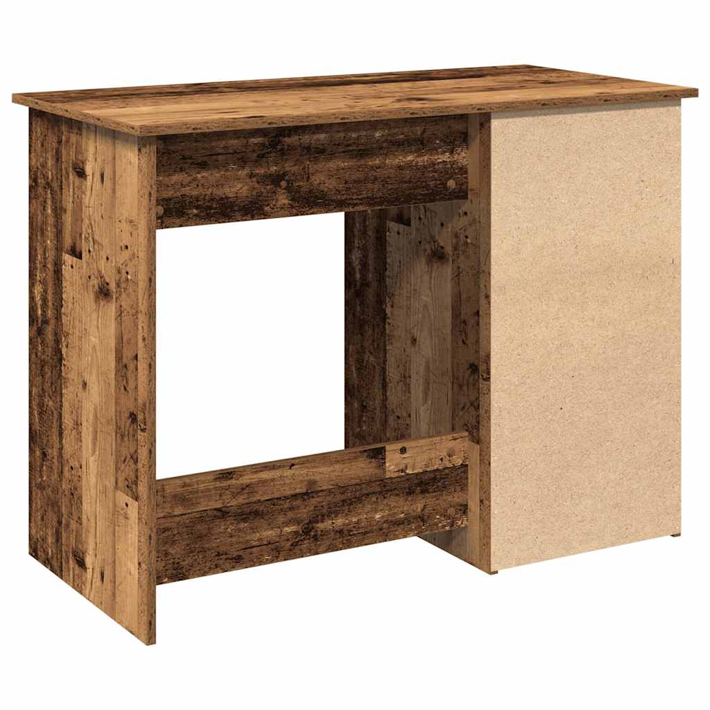 Bureau 102x50x75 cm bewerkt hout oud houtkleurig is nu te koop bij PeponiXL, paradijselijk wonen!