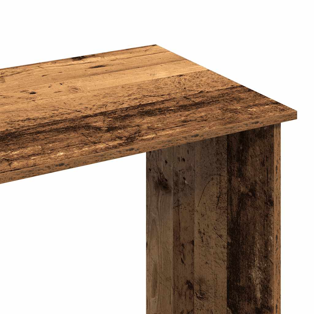 Bureau 102x50x75 cm bewerkt hout oud houtkleurig is nu te koop bij PeponiXL, paradijselijk wonen!