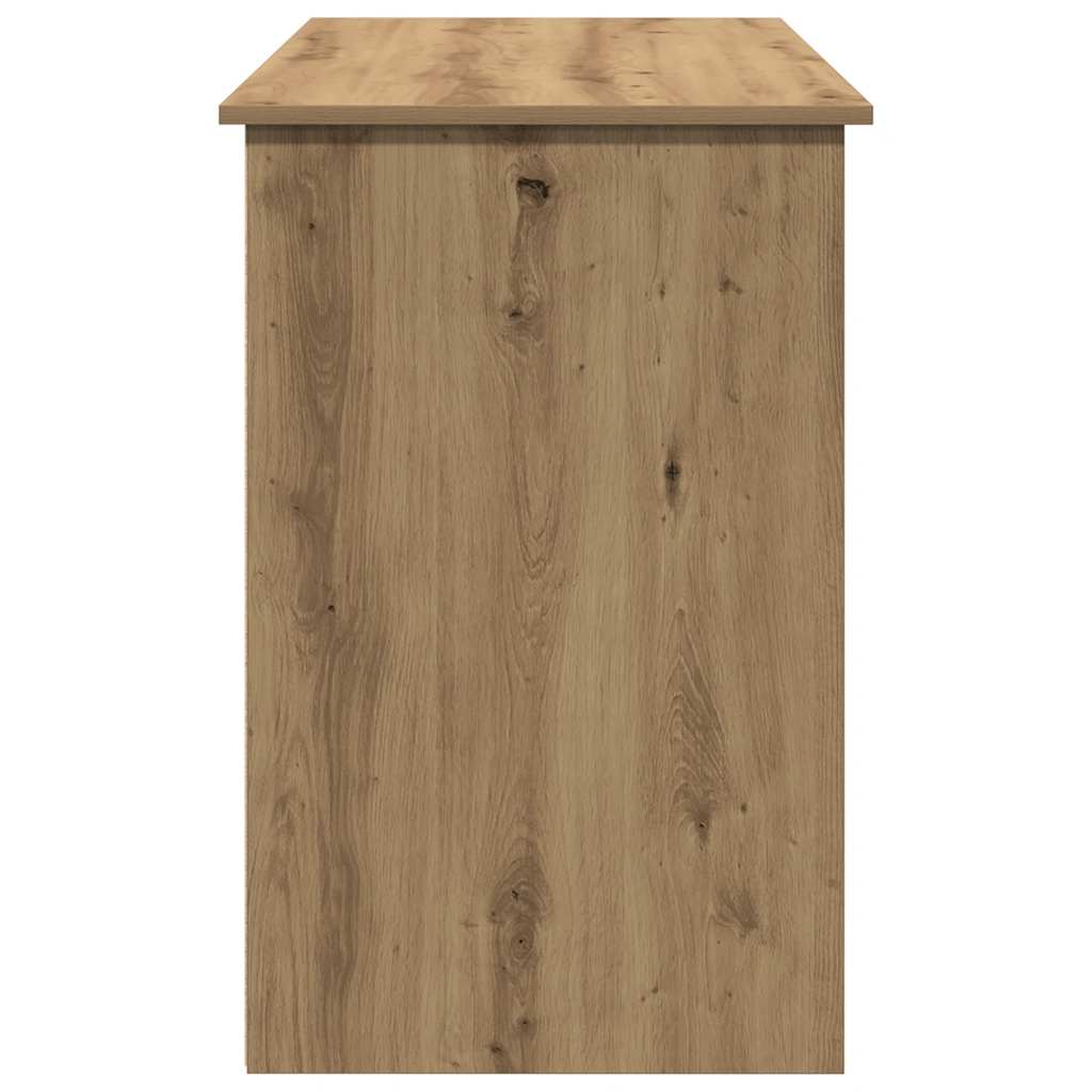 Bureau 102x50x75 cm bewerkt hout artisanaal eikenkleurig is nu te koop bij PeponiXL, paradijselijk wonen!