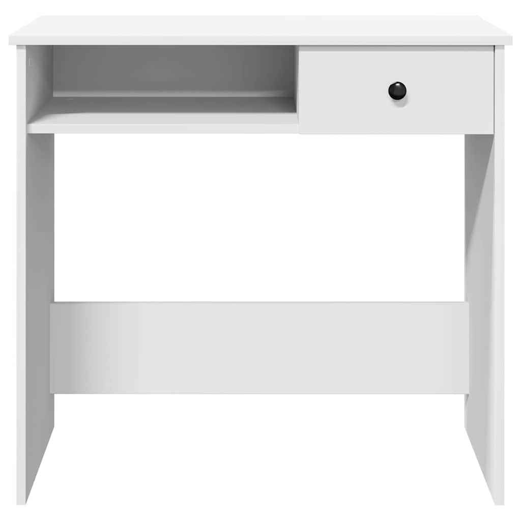 Bureau 80x40x75 cm bewerkt hout wit is nu te koop bij PeponiXL, paradijselijk wonen!
