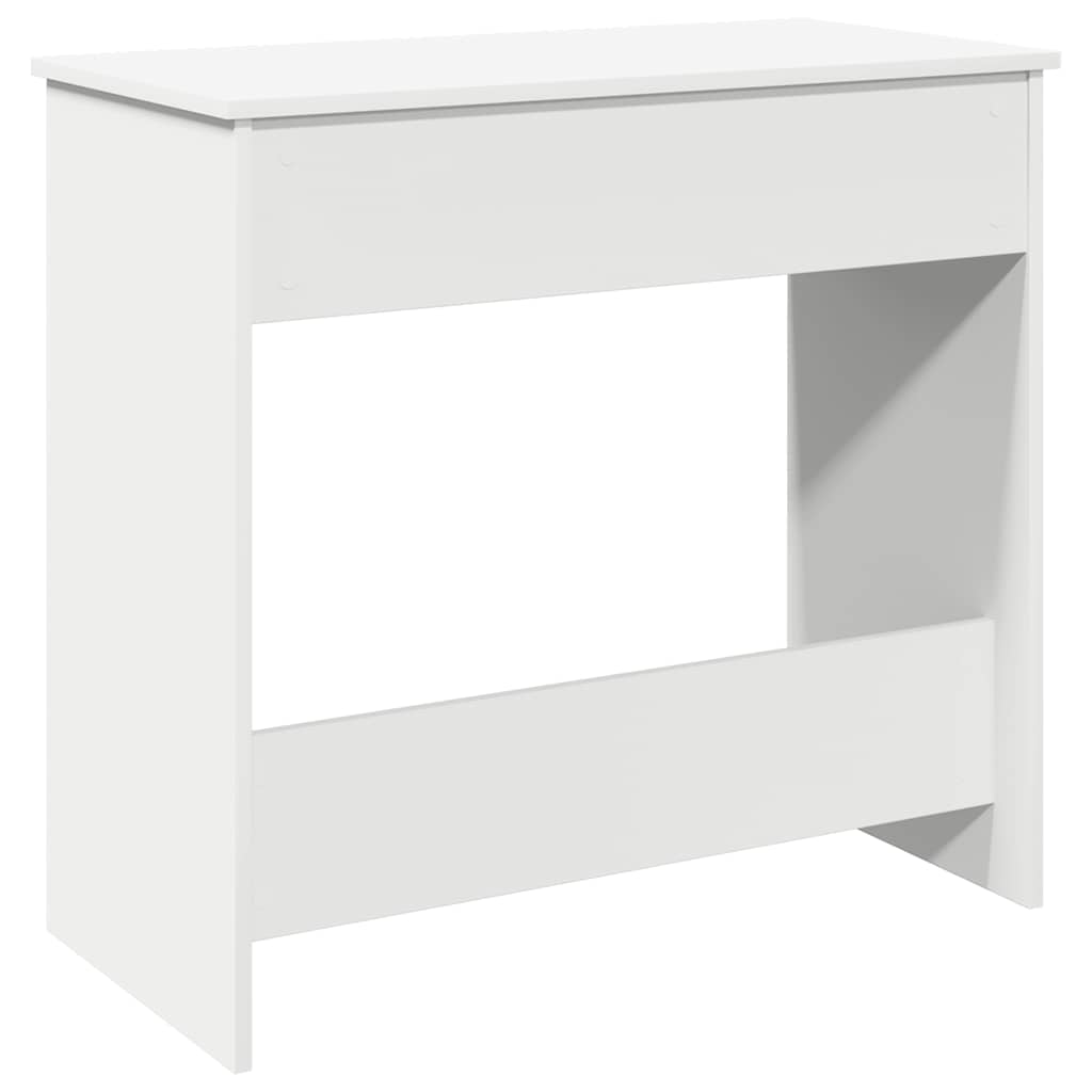 Bureau 80x40x75 cm bewerkt hout wit is nu te koop bij PeponiXL, paradijselijk wonen!