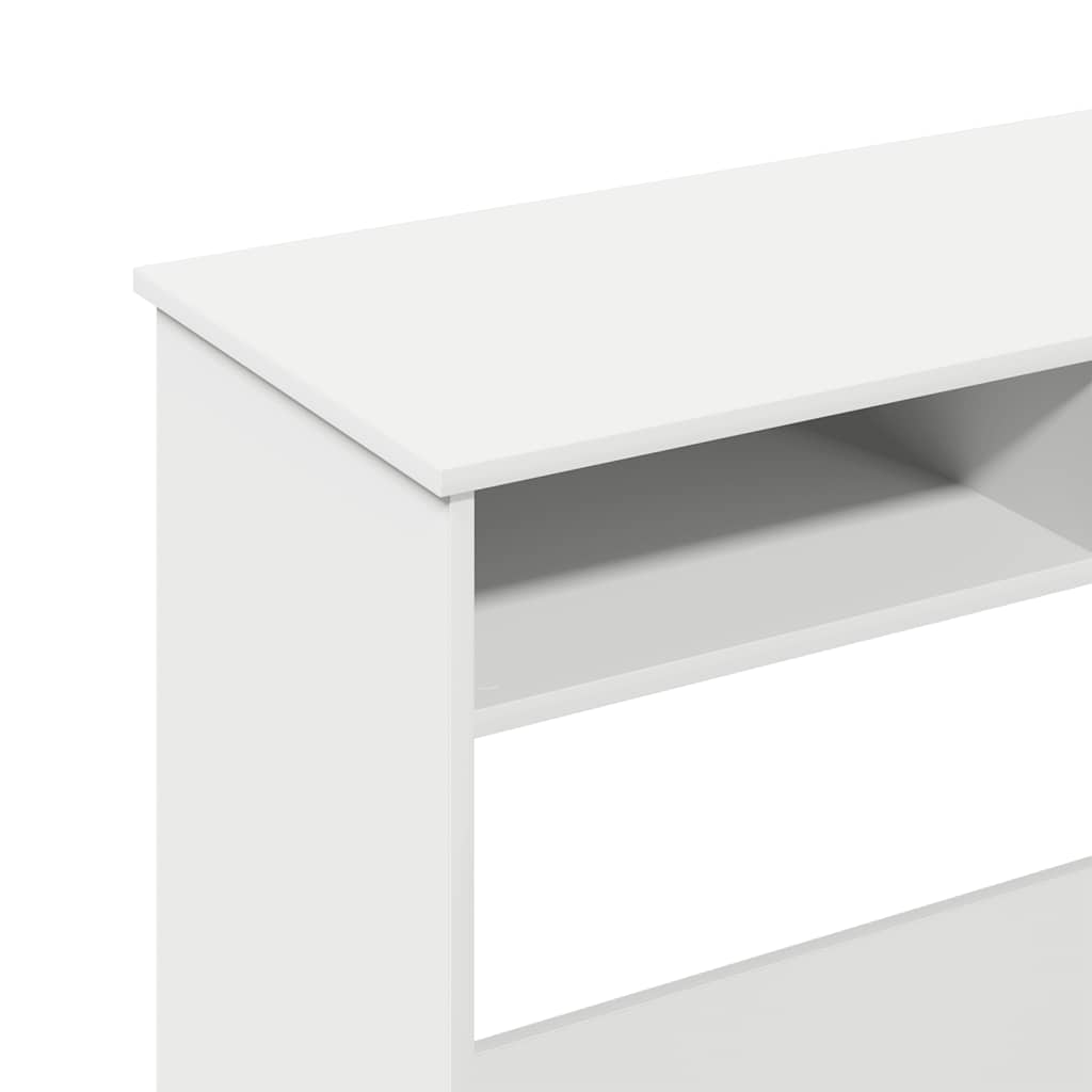 Bureau 80x40x75 cm bewerkt hout wit is nu te koop bij PeponiXL, paradijselijk wonen!