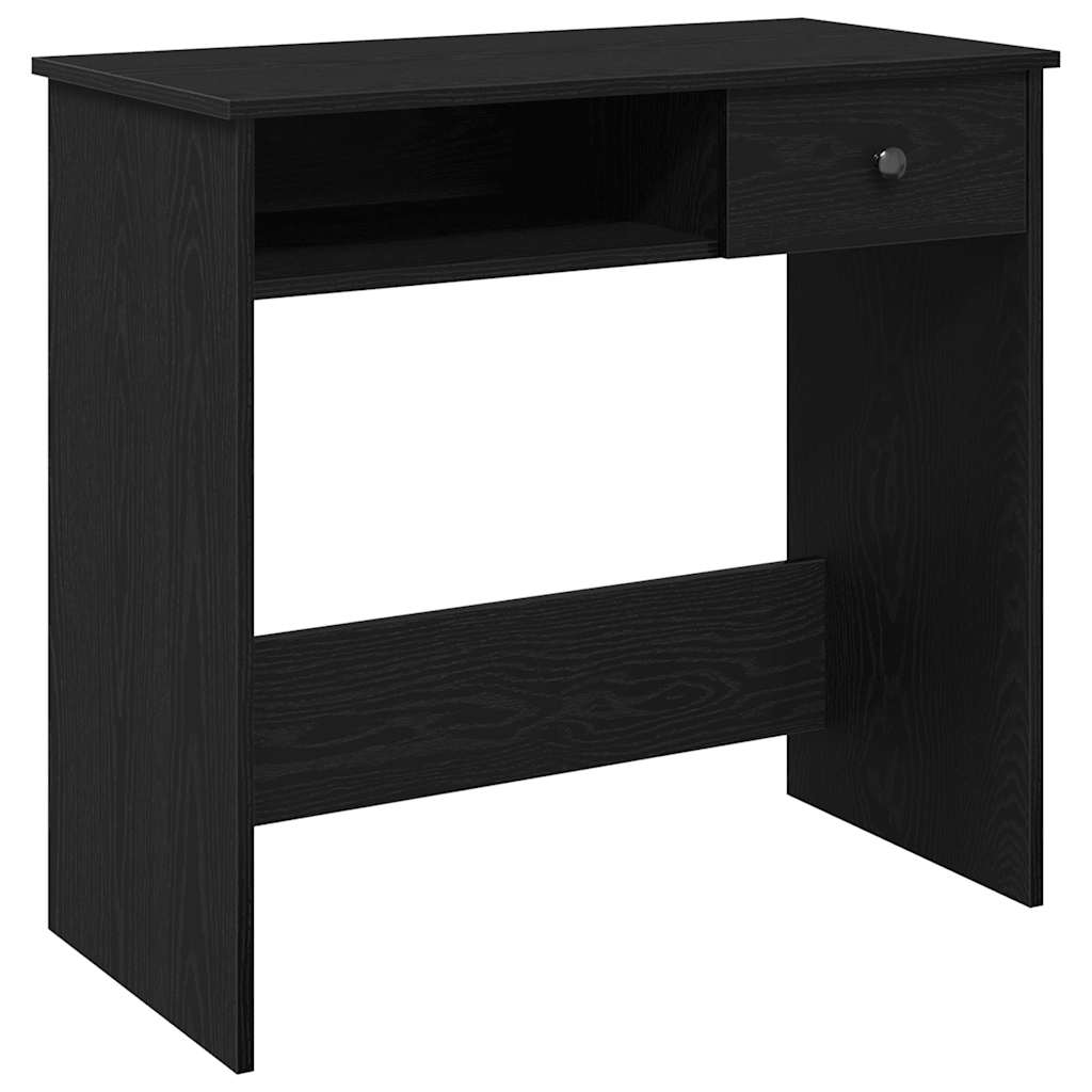 Bureau 80x40x75 cm bewerkt hout zwart is nu te koop bij PeponiXL, paradijselijk wonen!