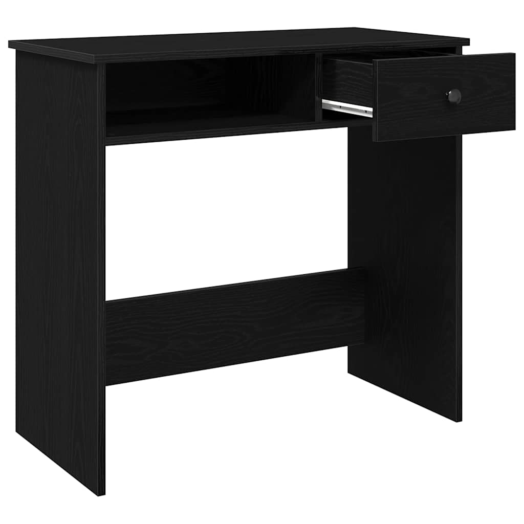 Bureau 80x40x75 cm bewerkt hout zwart is nu te koop bij PeponiXL, paradijselijk wonen!