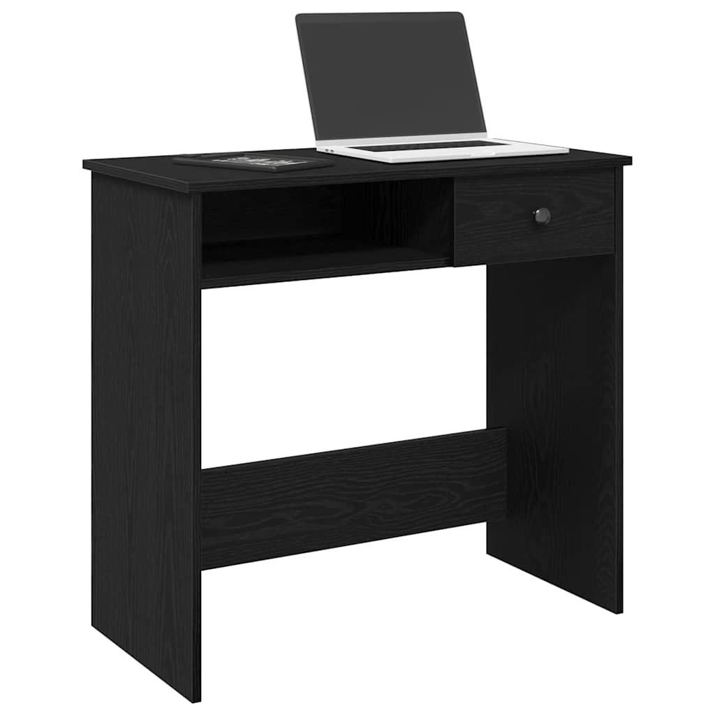 Bureau 80x40x75 cm bewerkt hout zwart is nu te koop bij PeponiXL, paradijselijk wonen!