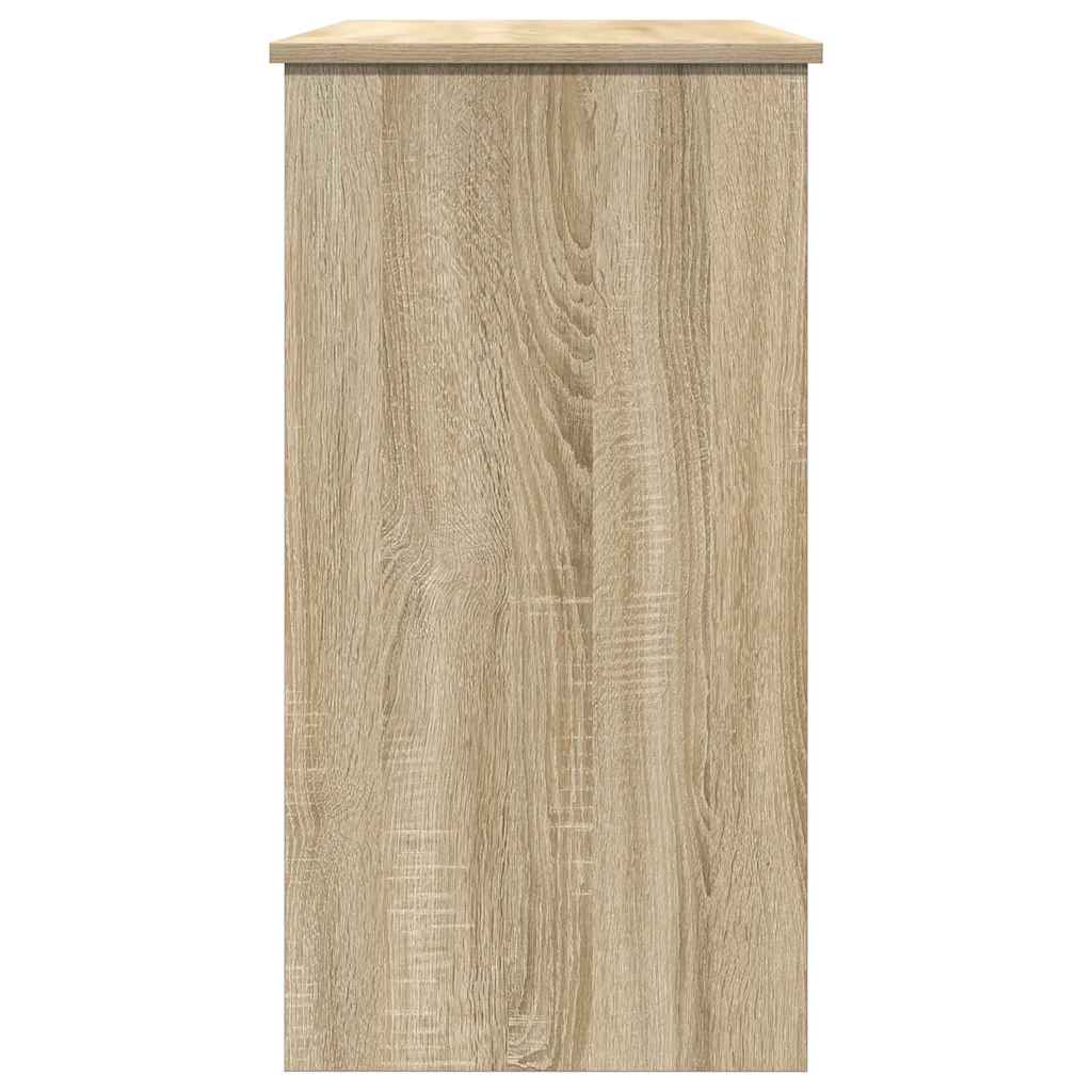 Bureau 80x40x75 cm bewerkt hout sonoma eikenkleurig is nu te koop bij PeponiXL, paradijselijk wonen!
