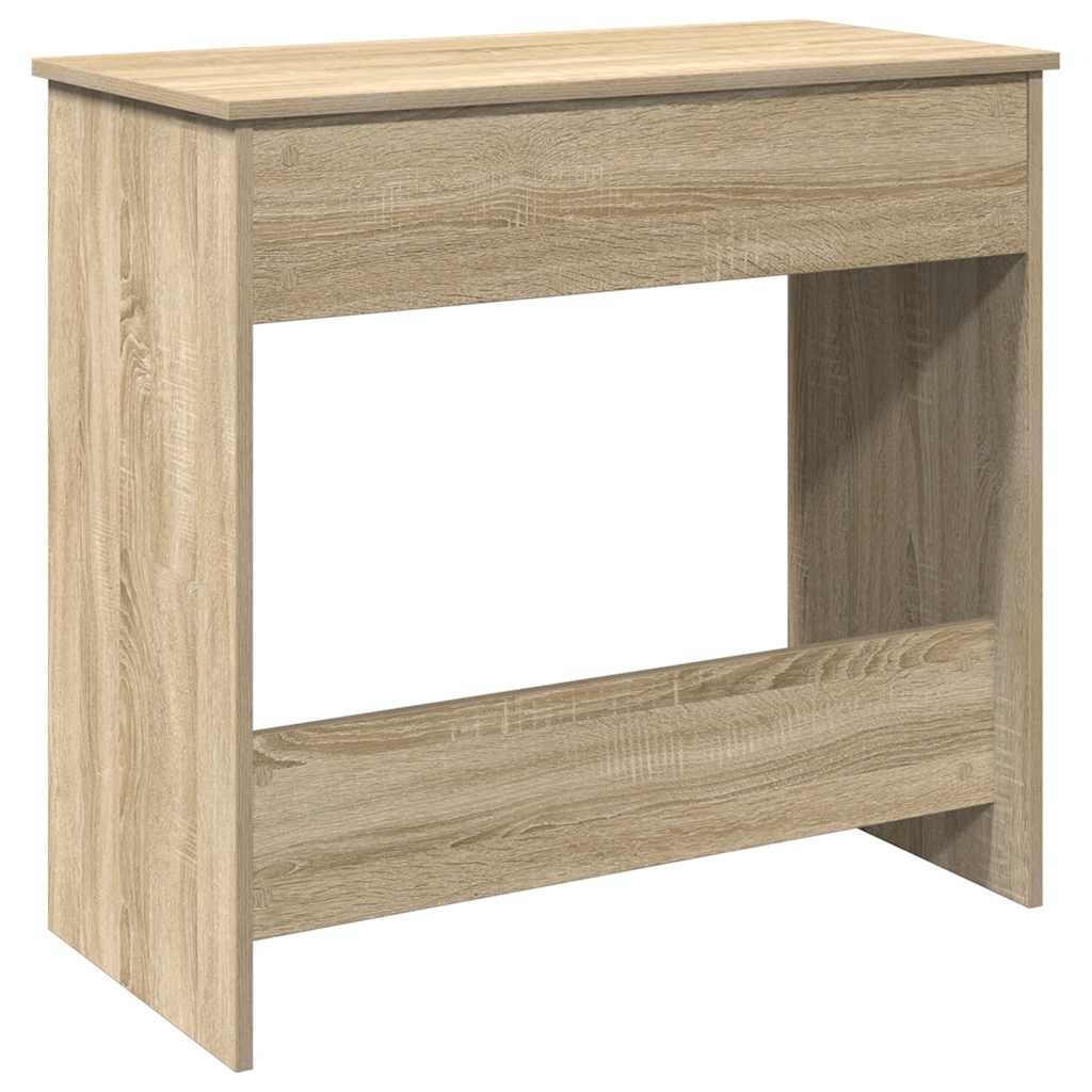 Bureau 80x40x75 cm bewerkt hout sonoma eikenkleurig is nu te koop bij PeponiXL, paradijselijk wonen!