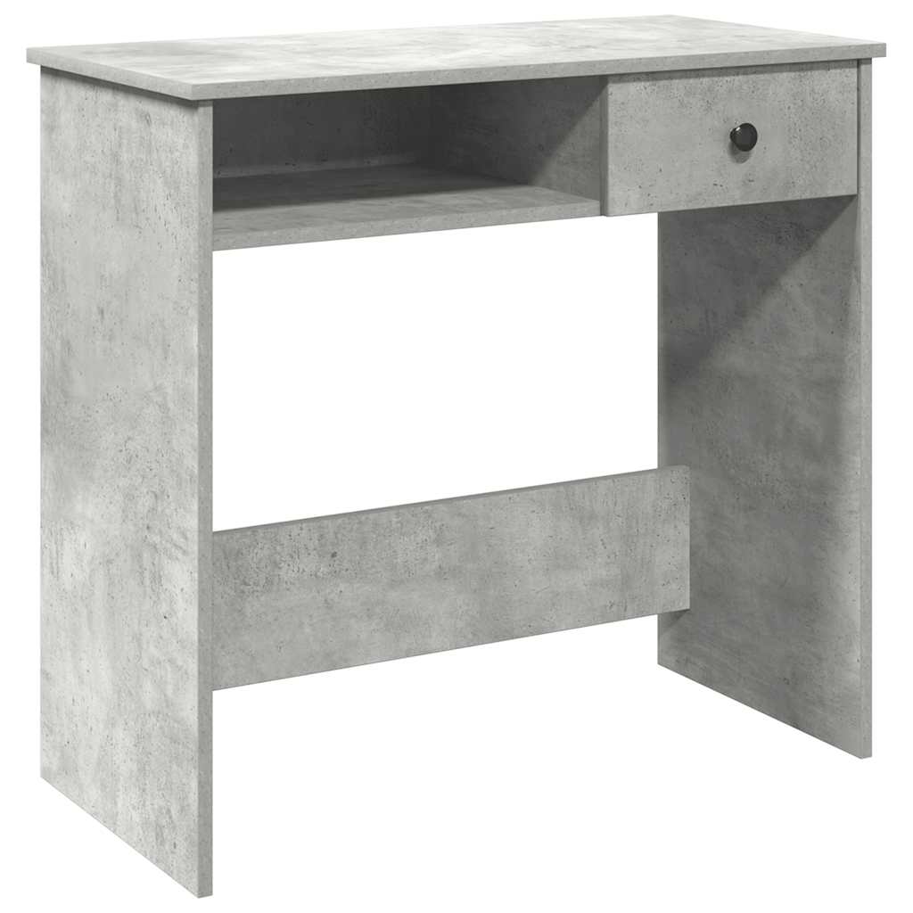 Bureau 80x40x75 cm bewerkt hout betongrijs is nu te koop bij PeponiXL, paradijselijk wonen!