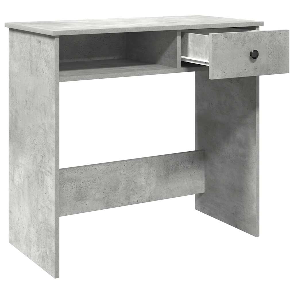 Bureau 80x40x75 cm bewerkt hout betongrijs is nu te koop bij PeponiXL, paradijselijk wonen!