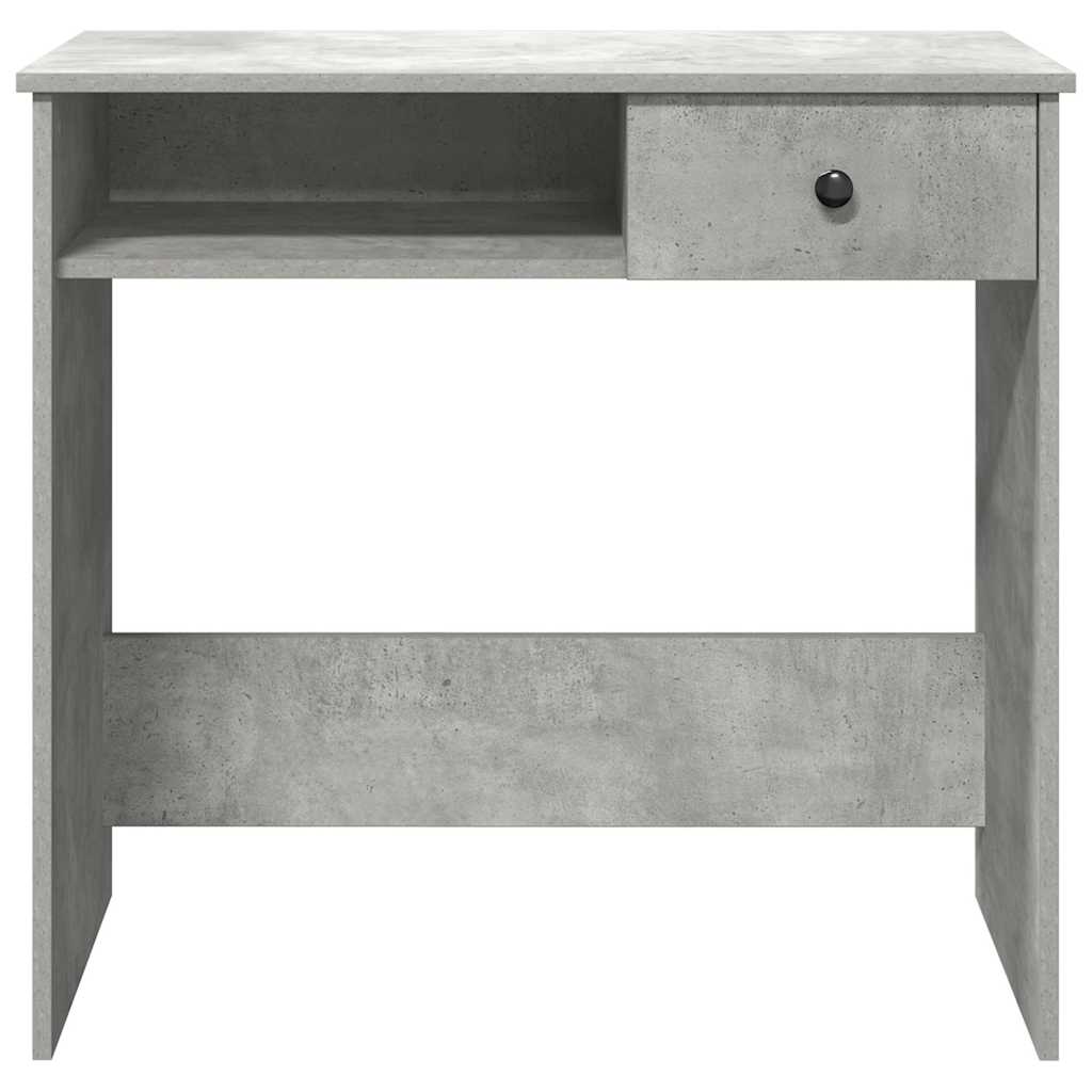 Bureau 80x40x75 cm bewerkt hout betongrijs is nu te koop bij PeponiXL, paradijselijk wonen!