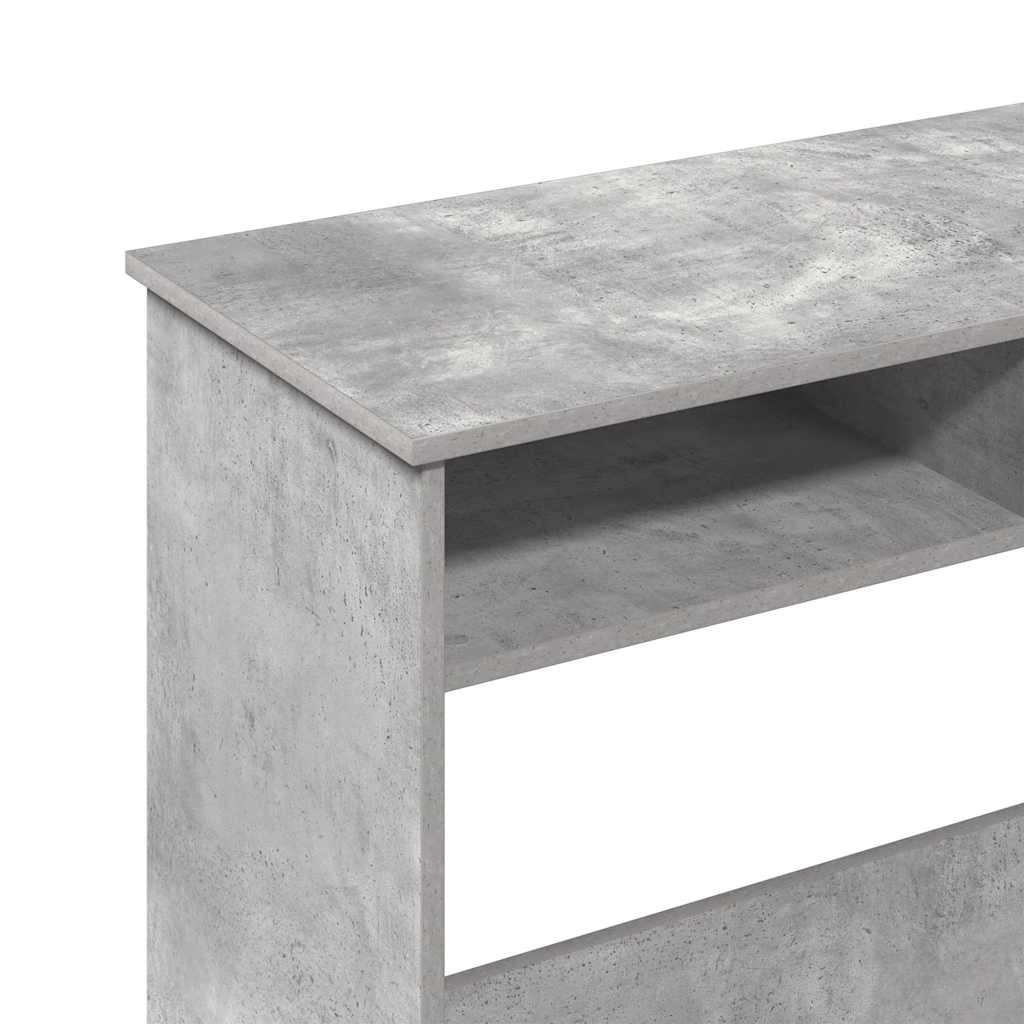 Bureau 80x40x75 cm bewerkt hout betongrijs is nu te koop bij PeponiXL, paradijselijk wonen!