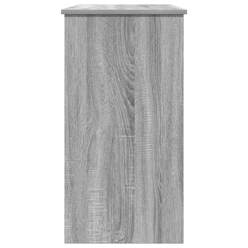 Bureau 80x40x75 cm bewerkt hout grijs sonoma eikenkleurig is nu te koop bij PeponiXL, paradijselijk wonen!