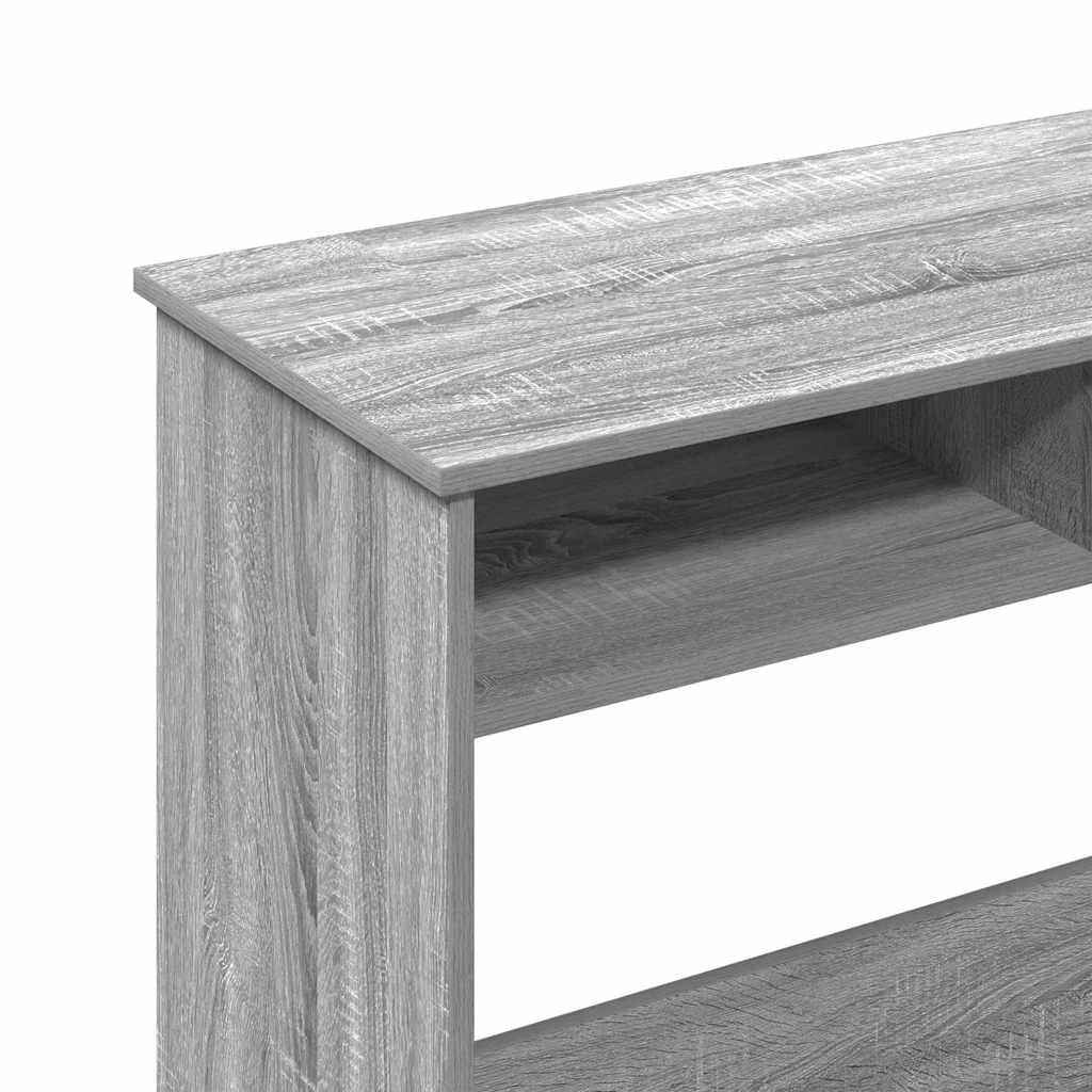 Bureau 80x40x75 cm bewerkt hout grijs sonoma eikenkleurig is nu te koop bij PeponiXL, paradijselijk wonen!