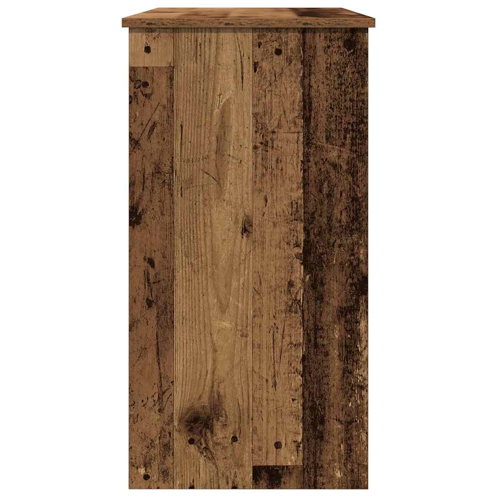 Bureau 80x40x75 cm bewerkt hout oud houtkleurig is nu te koop bij PeponiXL, paradijselijk wonen!