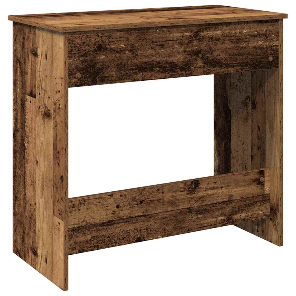 Bureau 80x40x75 cm bewerkt hout oud houtkleurig is nu te koop bij PeponiXL, paradijselijk wonen!