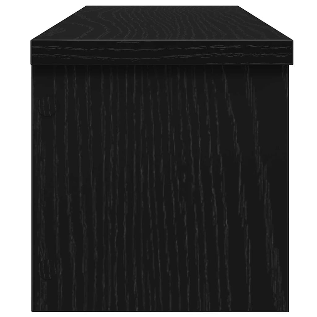 Keukenrek stapelbaar 50x15x16 cm bewerkt hout zwart is nu te koop bij PeponiXL, paradijselijk wonen!