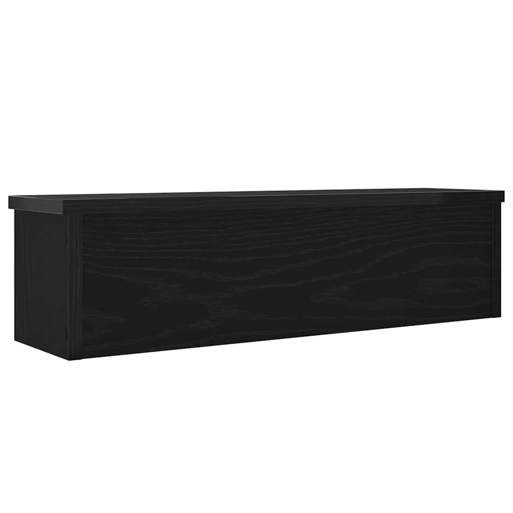 Keukenrek stapelbaar 50x15x16 cm bewerkt hout zwart is nu te koop bij PeponiXL, paradijselijk wonen!