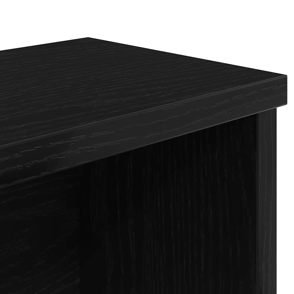 Keukenrek stapelbaar 50x15x16 cm bewerkt hout zwart is nu te koop bij PeponiXL, paradijselijk wonen!