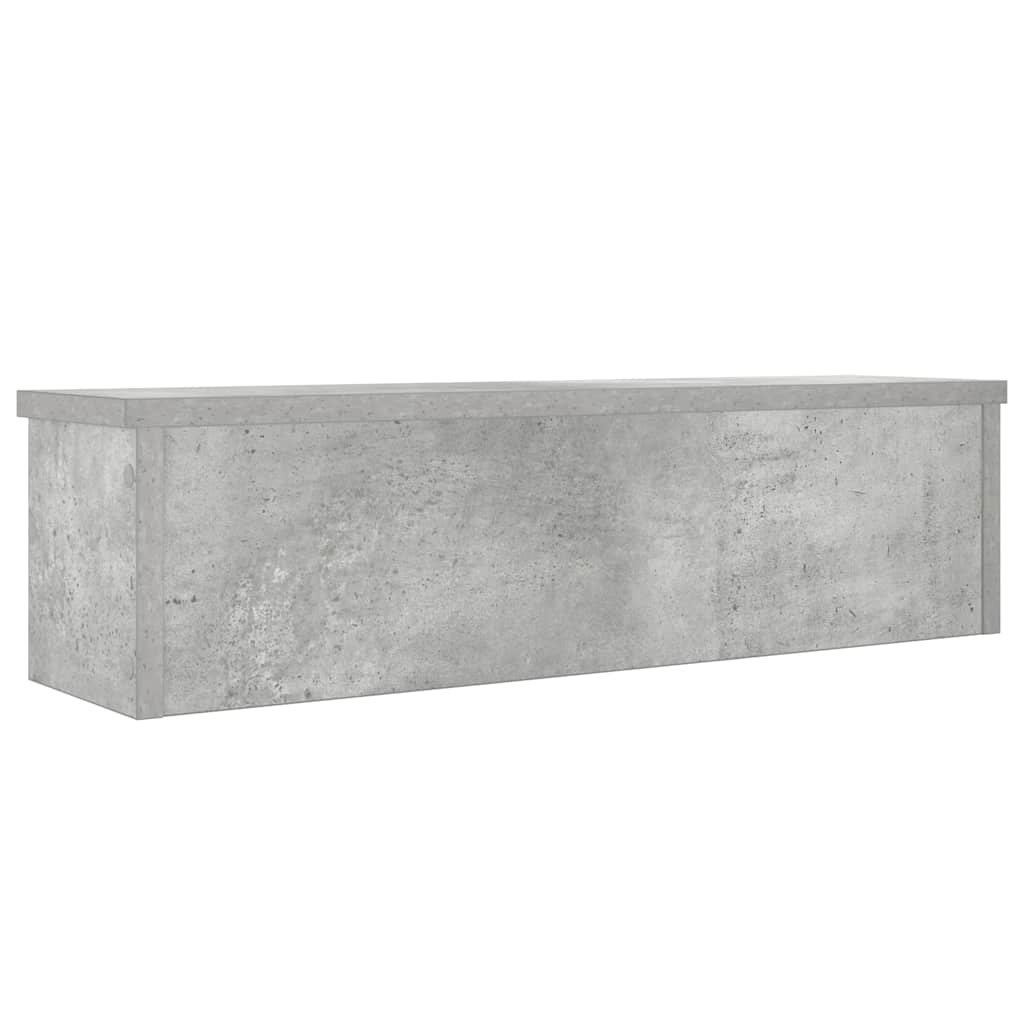 Keukenrek stapelbaar 50x15x16 cm bewerkt hout betongrijs is nu te koop bij PeponiXL, paradijselijk wonen!