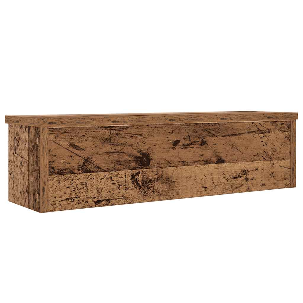 Keukenrek stapelbaar 50x15x16 cm bewerkt hout oud houtkleurig is nu te koop bij PeponiXL, paradijselijk wonen!