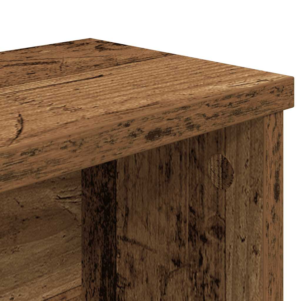 Keukenrek stapelbaar 50x15x16 cm bewerkt hout oud houtkleurig is nu te koop bij PeponiXL, paradijselijk wonen!