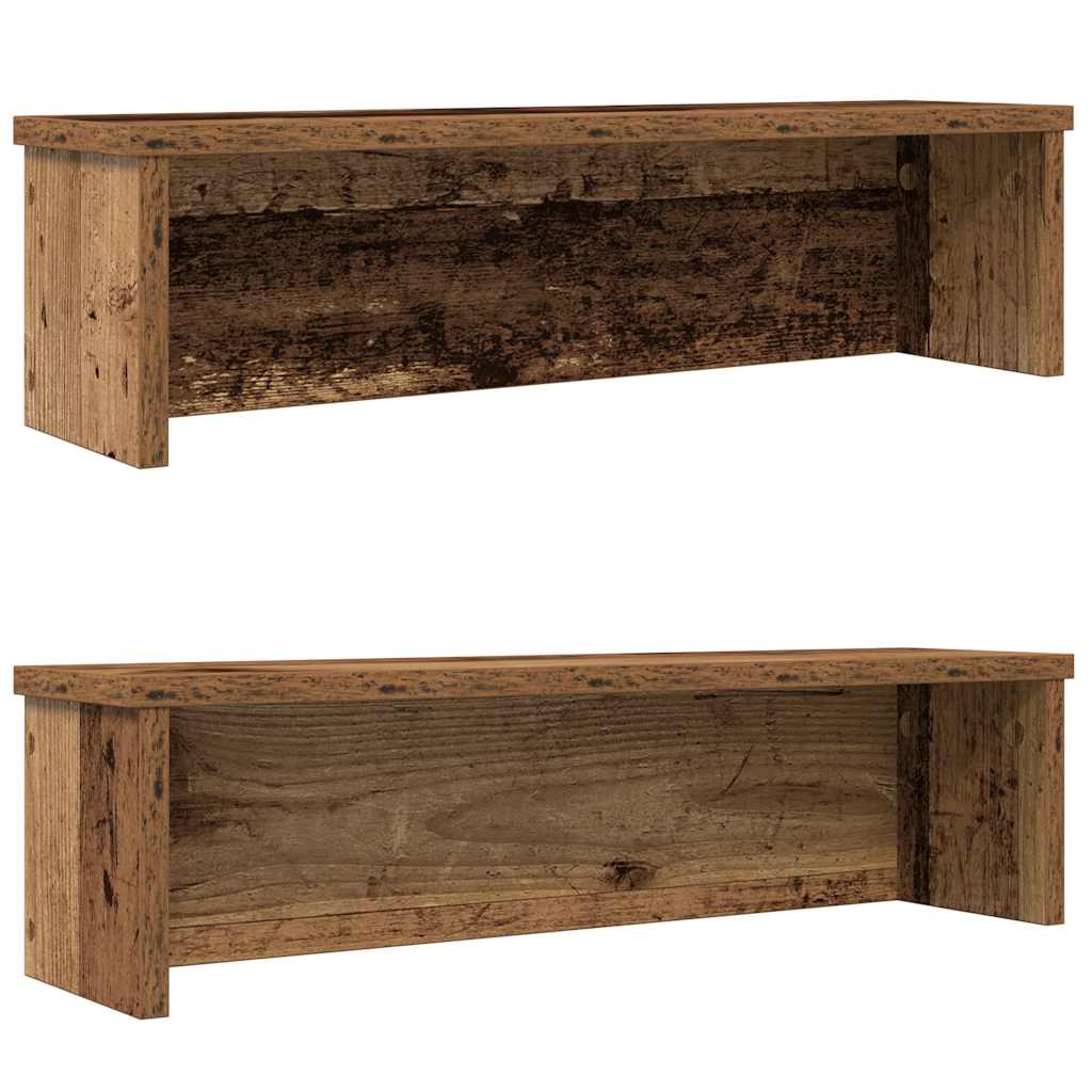 Keukenrekken stapelbaar 2 st 50x15x16 cm oud houtkleurig is nu te koop bij PeponiXL, paradijselijk wonen!