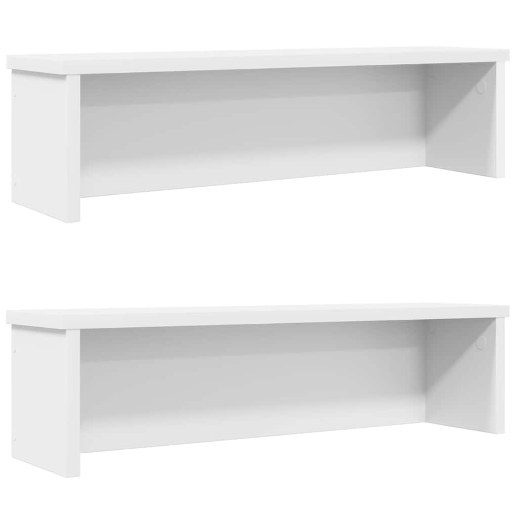 Keukenrekken stapelbaar 2 st 60x15x16 cm wit is nu te koop bij PeponiXL, paradijselijk wonen!